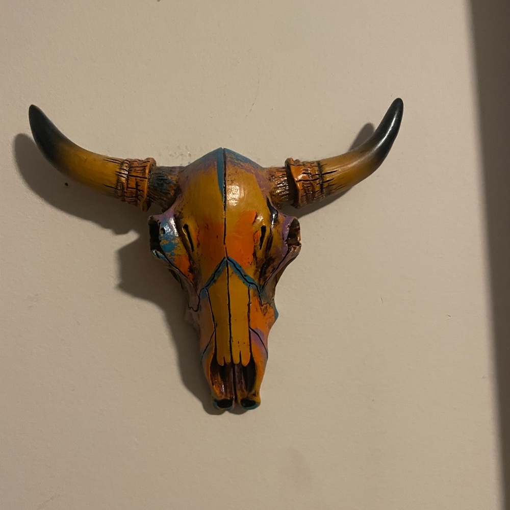 Long horn wall decor